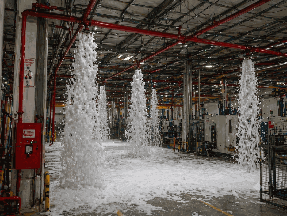 Köpüklü Sprinkler Söndürme Sistemi